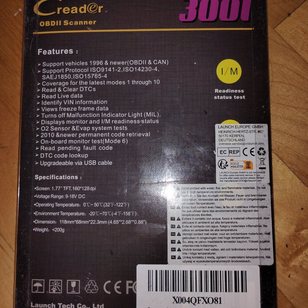 Creader 3001 OBD Scanner - Picture 2 of 2